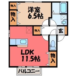 リビングタウン古河北 Cの物件間取画像